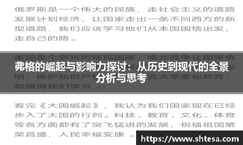 弗格的崛起与影响力探讨：从历史到现代的全景分析与思考